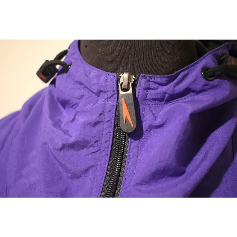 Vintage Speedo Sport Systems Anorak Jacket Men’s L Purple Yellow Nylon Pullover